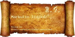 Markulin Ildikó névjegykártya